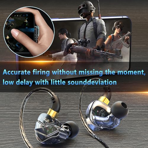 Image of KASOTT Ears Equation S16- Beryllium Dynamic Driver in Ear Monitor, HiFi Wired Earbuds, Gaming Earbuds, Hybrid IEM Earphones, IEM Cable for Bass-Lovers Musician Audiophile (3.5mm Aux, Black)