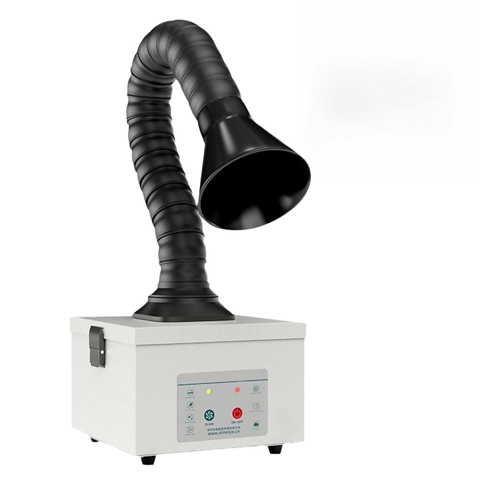 Lötrauchabsorber, 45W Lötrauchabsaugung mit 3 Stufen Filter, Luftvolumen 180 m³/h, Geräuscharmes, Rauchreinigung für Laserschweißen, Rauchabsaugung