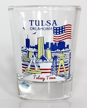 Tulsa Oklahoma Great American Cities Collection Shot Glass