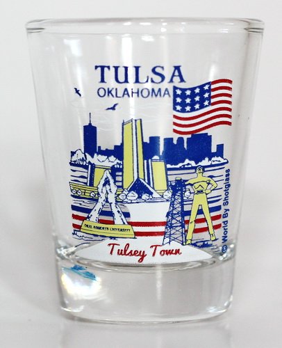 Tulsa Oklahoma Great American Cities Collection Shot Glass