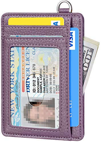 FurArt Slim Minimalist Wallet, Front Pocket Wallets, RFID Blocking, Credit Card Holder for Men-Lavender2