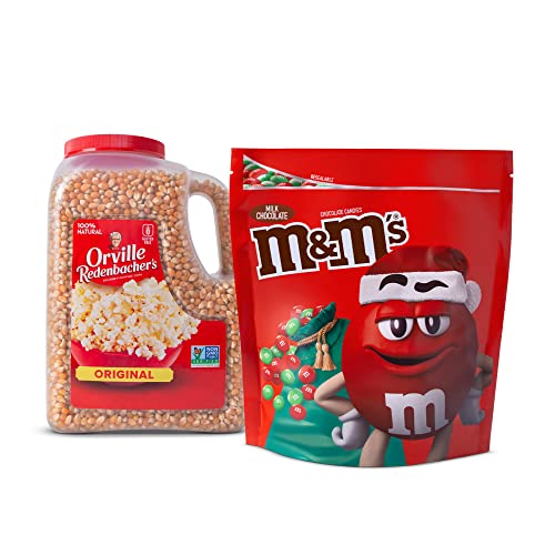M&M’s Holiday Milk Chocolate Christmas Candy & Orville Redenbacher’s Gourmet Popcorn Kernels Movie Night Bundle #TOP23