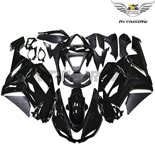 NT FAIRING Glossy Black Injection Mold Fairing Fit for Kawasaki Ninja 2007 2008 ZX6R 636 ZX-6R New Painted Kit ABS Plastic Motorcycle Bodywork Aftermarket 07 08