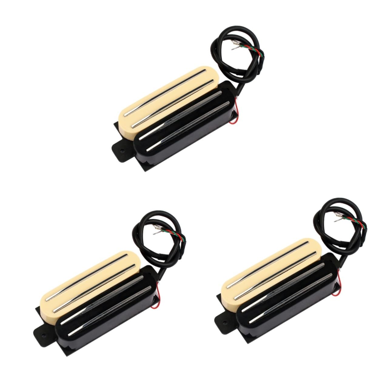 Toyvian 3pezzi Pickup Humbucker Dual Coil Per Chitarra Elettrica Facile Installazione e Alta Durabilità Compatibile Con Tl Giallo e Nero