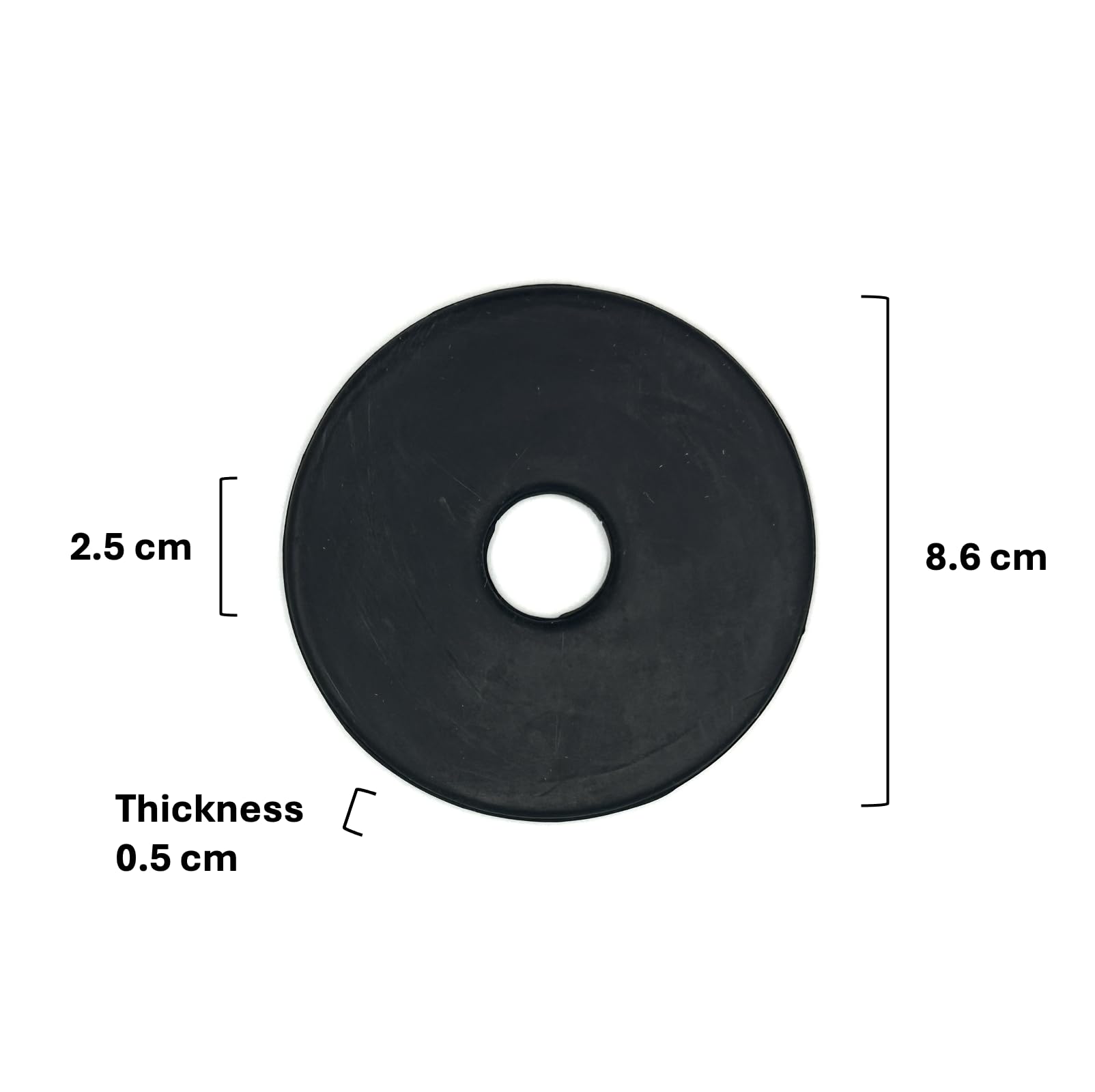 Equine Smile ES3004 Rubber Bit Discs 8.6 cm Horse Snaffle Accessories Bit Guard Bit Protection Bit Protector Teeth Template Plates Cheek Rings - Image 3