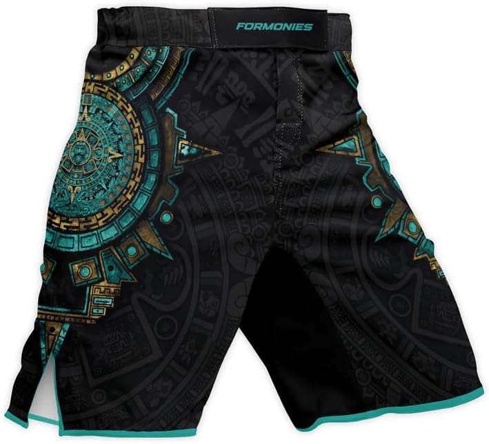 Aztec MMA Shorts – Men’s Fight Shorts for Cage Fight Muay Thai Jiu-Jitsu BJJ Boxing Grappling