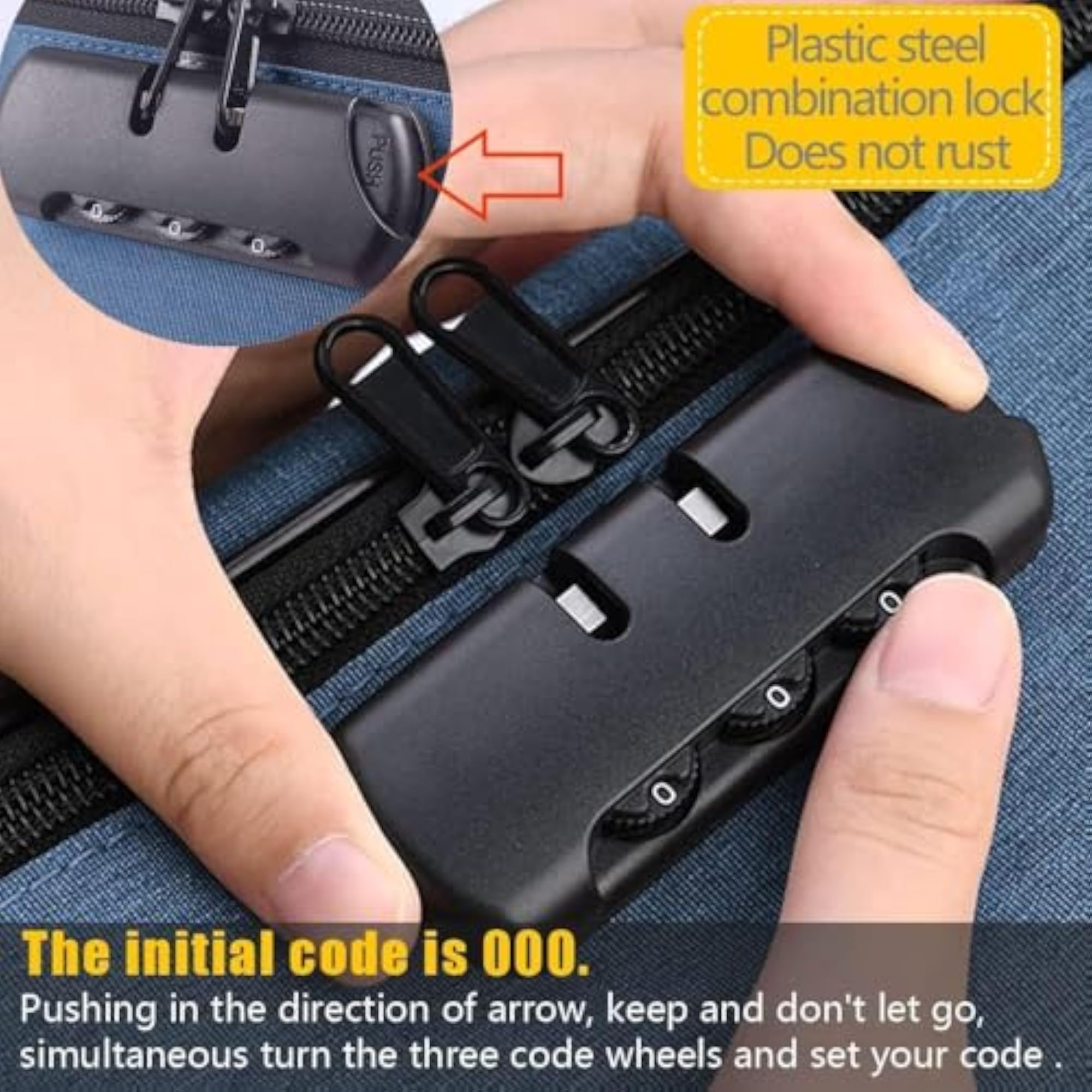 Document Organizer Bag with Lock, Waterproof