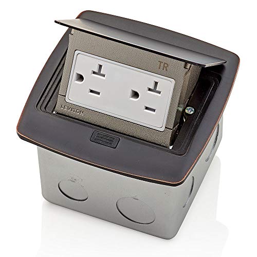 Leviton PFTR2-BZ Pop-Up Floor Box with 20 Amp, Tamper-Resistant Outlet, Bronze Leviton PFTR2-BZ Pop-Up Floor Box with 20 Amp, Tamper-Resistant Outlet, Bronze
