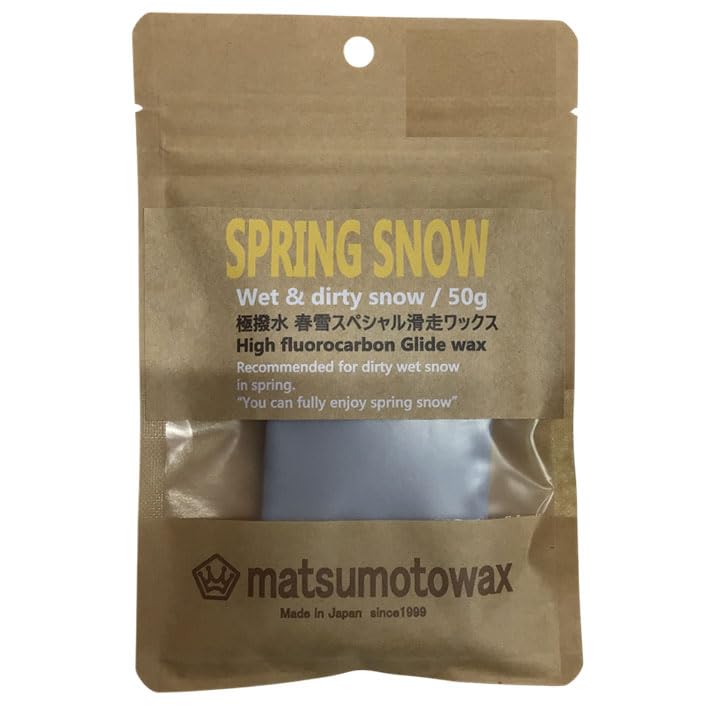 Amazon | マツモトワックス SPRING SNOW wax 50g 滑走ワックス [春雪用