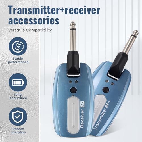 Sistema inalámbrico para guitarra USB recargable Transmisor y receptor inalámbricos para guitarra eléctrica, Sistema inalámbrico para guitarra, B miniatura 6