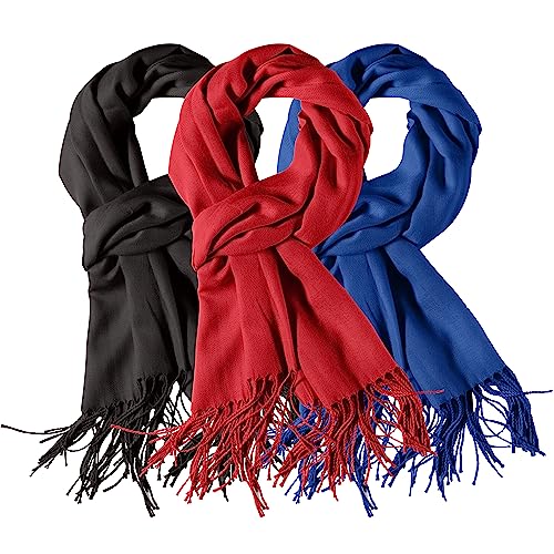 3 Pack Scarves for Women Silky Pashmina Shawls and Wraps Gifts for Women Mom Girlfriend Birthday Anniversary Valentines