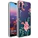 Produktbild Conie® Handyhülle Rück Schale für Huawei P20 Pro, Ultra Slim TPU Hülle aus Silikon mit Bilder Motiv, Kanten Display Kamera Schutz, Motiv Blumen Design