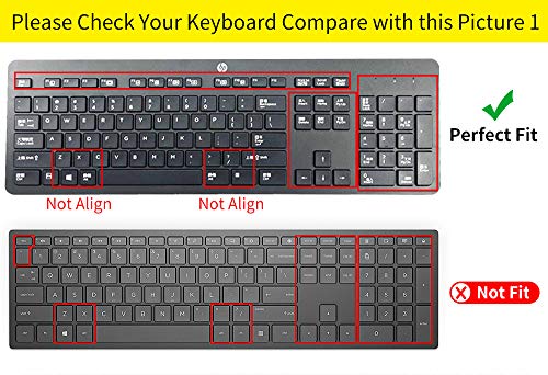 Funda Protectora Transparente de Silicona para Teclado HP USB Slim miniatura 2