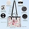 LEVLO Singer Album Canvas Tote Bag Pink Pony Club Lover Gift Singer Tour Shoulder Bag Western Cowgirl Merchandise, Super Graphic Lt, M #3