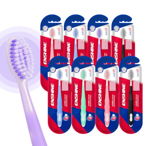Image of Enshine Expert Protection Toothbrush for Adults, Pack of 8, Multicolor