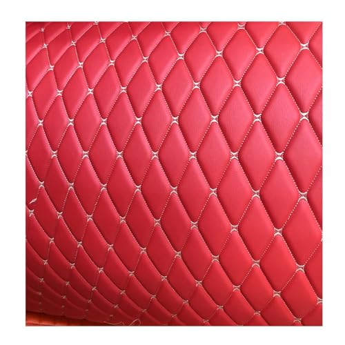 Tissu simili cuir tapisserie ameublement imitation cuir matelassé rouge pour patchwork chaussures
