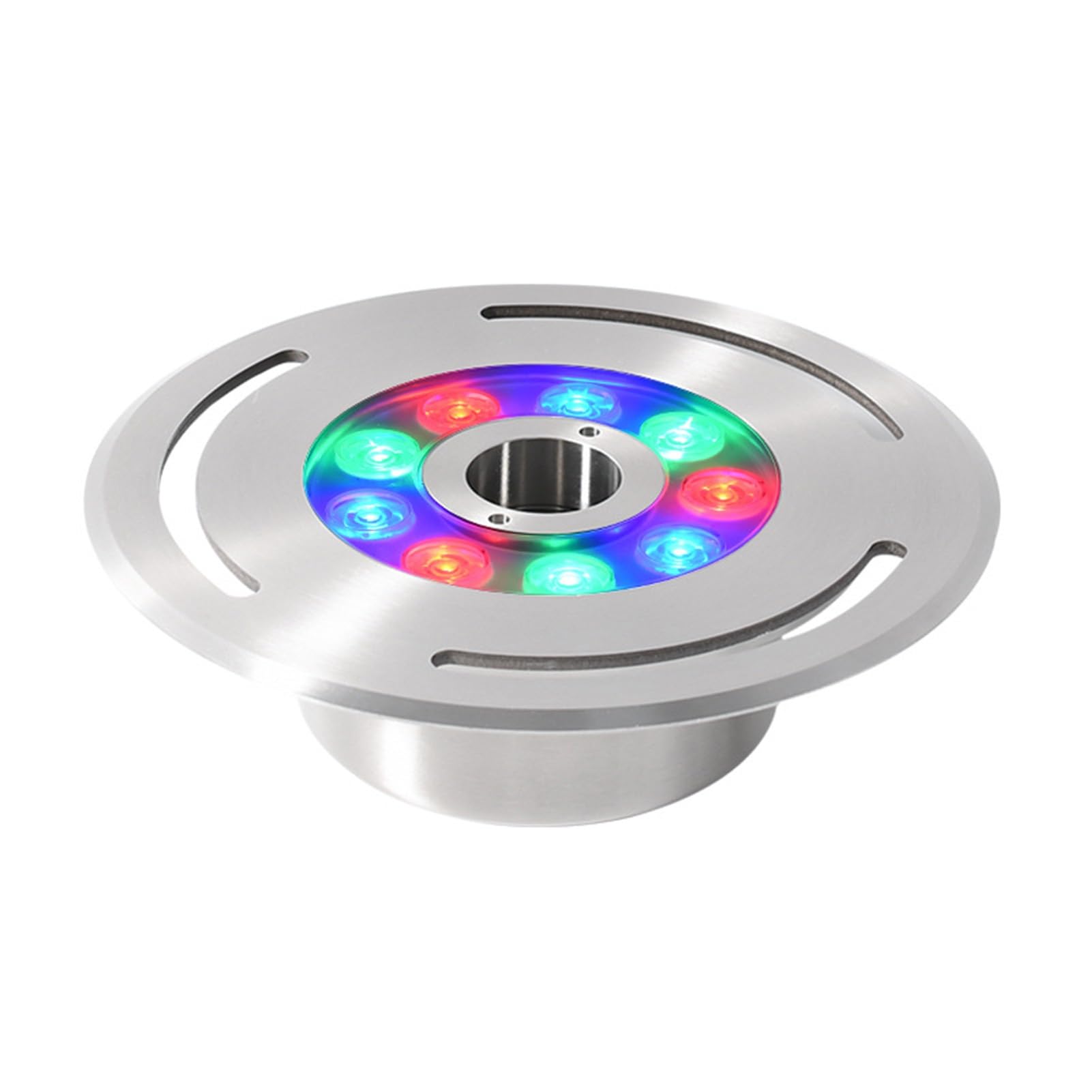 Luci LED Sommergibili - Faretti per Piscine con Fontana, Impermeabili IP68 Incorporati, Luci da Giardino in Acciaio Inossidabile, Illuminazione Subacquea per Parchi da 12 V(RGB,24W(AC12V))