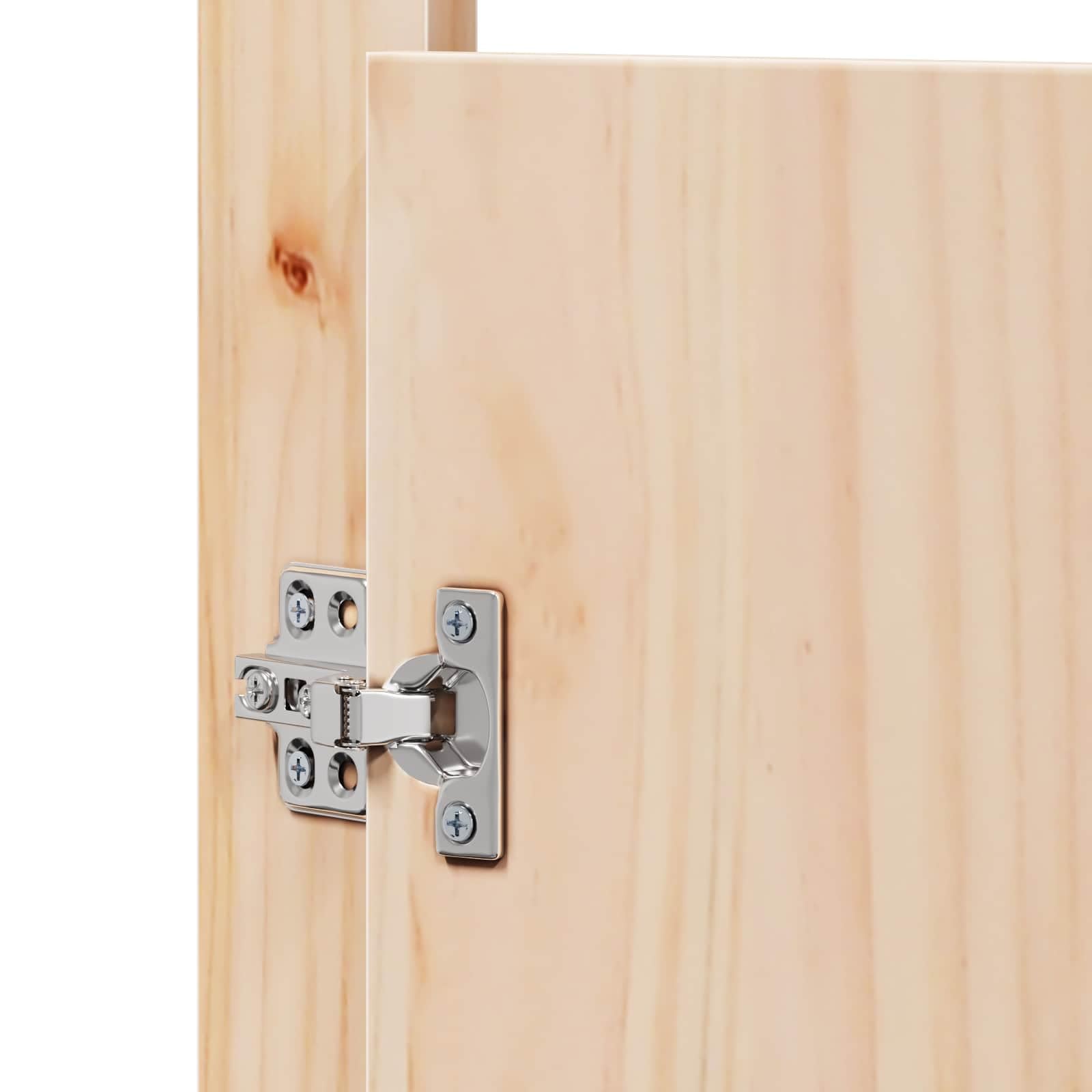 vidaXL Puerta de Cocina MEPPEL 2 pcs Crema 50 x 9 x 82 cm, Puerta de Cocina Moderna, de Pino Rectangular, Duradera, Suave al Tacto, fácil de armar, Ideal para Interiores