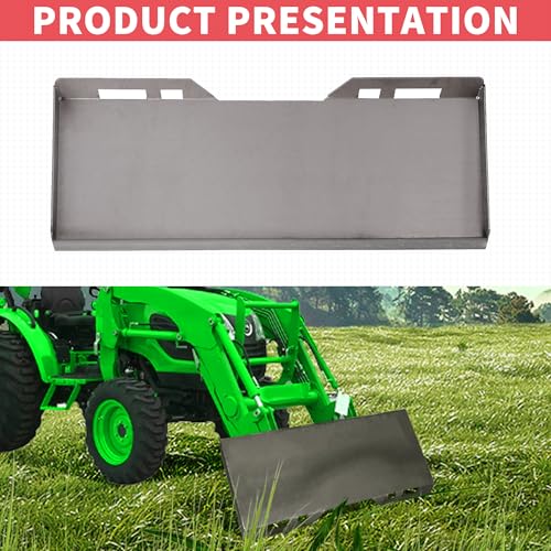 Image of ECOTRIC 1 /4 inch Skid Steer Attachment Plate Compatible with Bobcat Kubota