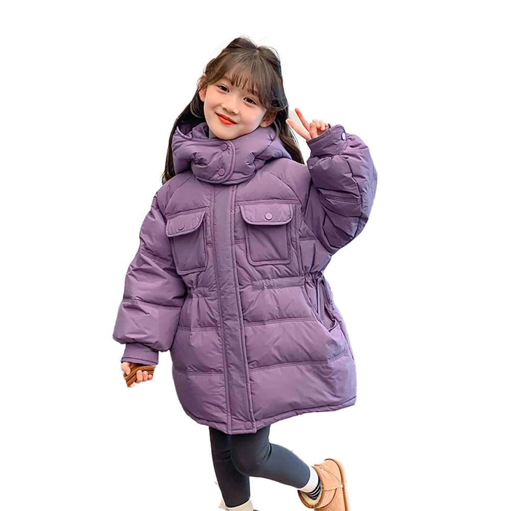 Chaqueta de invierno para niños, parka de invierno con capucha de piel, parka cálida, abrigo de invierno para exteriores, chaquetas+para+chaqueta de invierno para niñas, chaqueta acolchada para niñas