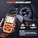 AUTOPHIX OM126P OBD2 Scanner, Check Engine Light Code Reader, Car Code Scanner for Automotive Diagnostic, Read & Clear Fault Code, Pass Smog Test, Live Data, for All US Cars After 1996 (Orange)