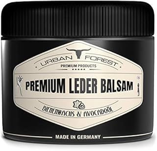 URBAN FOREST Premium Leder Balsam balsam do pielęgnacji skóry z woskiem pszczelim i olejkiem z awokado, 250 ml, do samochodu, sofy, mebli, kurtki, odzieży motocyklowej, torebek