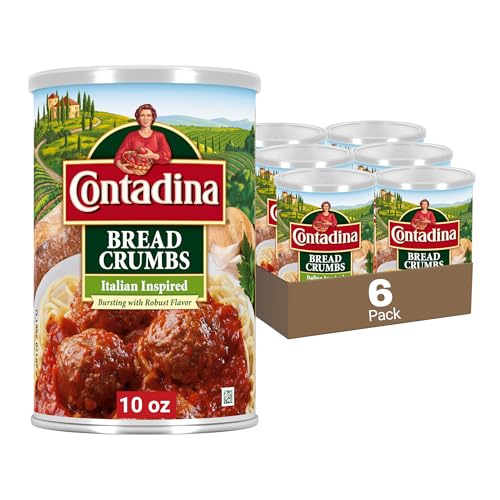 Contadina Italian Bread Crumbs, 10 oz., Pack of 6 Cannisters