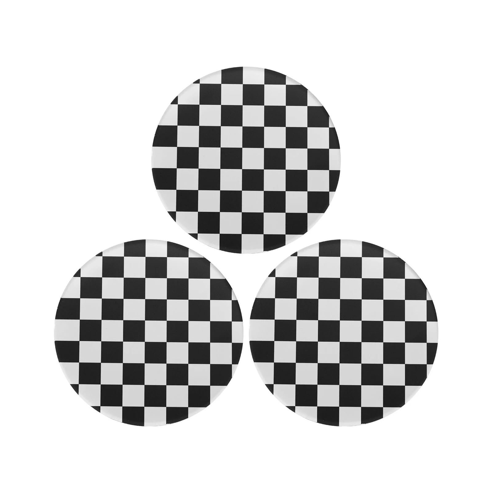 Coasters 3pcs Cup Coasters Drink Tabletop Protection Mat For Mugs And Cups Office Kitchen(Black)