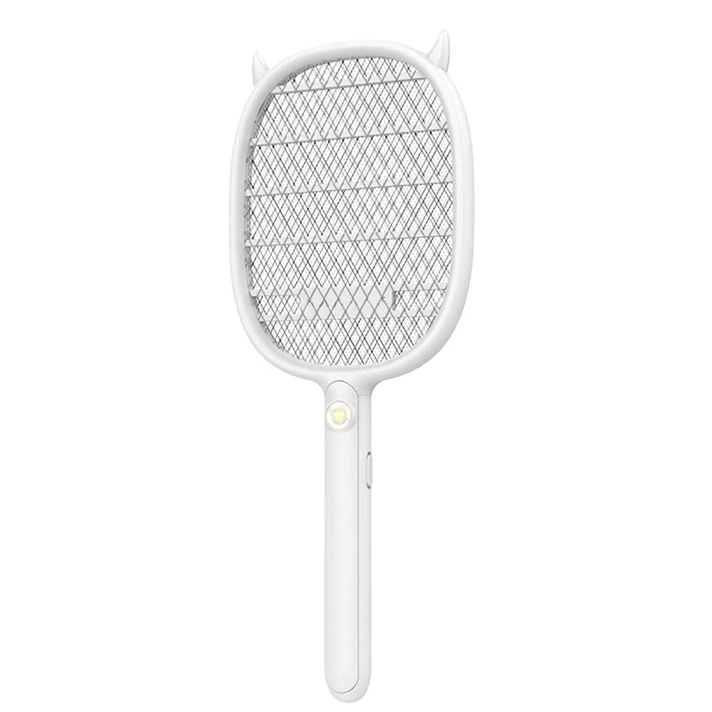 Electric fly swatter Electric Fly Swatter, Rechargeable Mosquito, Fly Killer and Bug Zapper Racket USB Charging, Super-Bright LED Light to Zap in The Dark - Safe to Touch