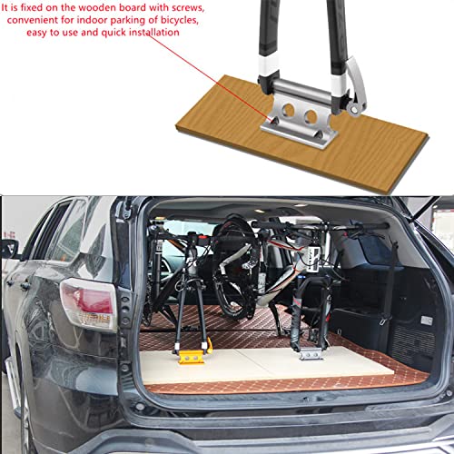 Cxoyll Bike Block Fork Mount W/Quick-Release Lever, Aluminum Alloy Bicycle Front Fork Fixed Clip Luggage Rack For Truck Bed/Trailer/Van, Vertical Or Horizontal Mounted (Yellow) #TOP6