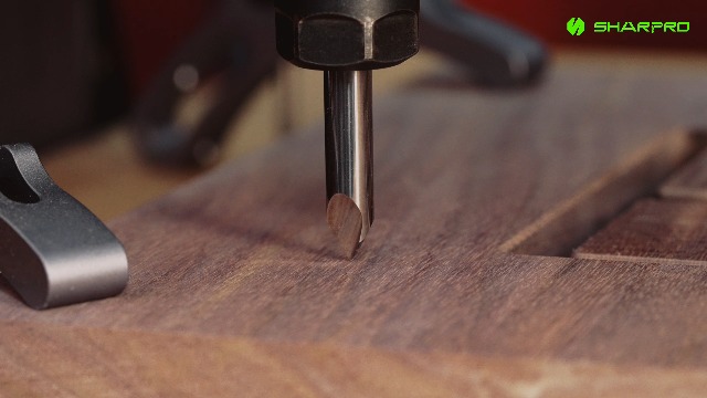 SHARPRO Chamfer Router Bits V Groove O Flute Spiral Router Bit 60