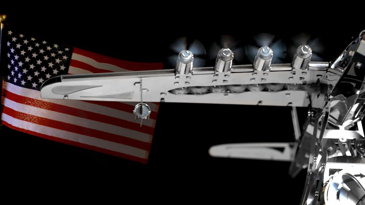 METAL TEMPS Hercules Hughes H-4 Herkuleles Sapin Goose - Kit de modélisme 3D en métal avec mécanisme pivotant, modèle volant herkules, plateforme amovible, 170 pièces.