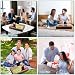 Foydream Couchbar Snackbox, Sofa Tablett Holz mit 3 Snackschalen, 2 Getränkehalter and Handyhalterung, Couch Bar Snackbar für Wohnzimmer Schlafzimmer Garten Camping, Schwarz