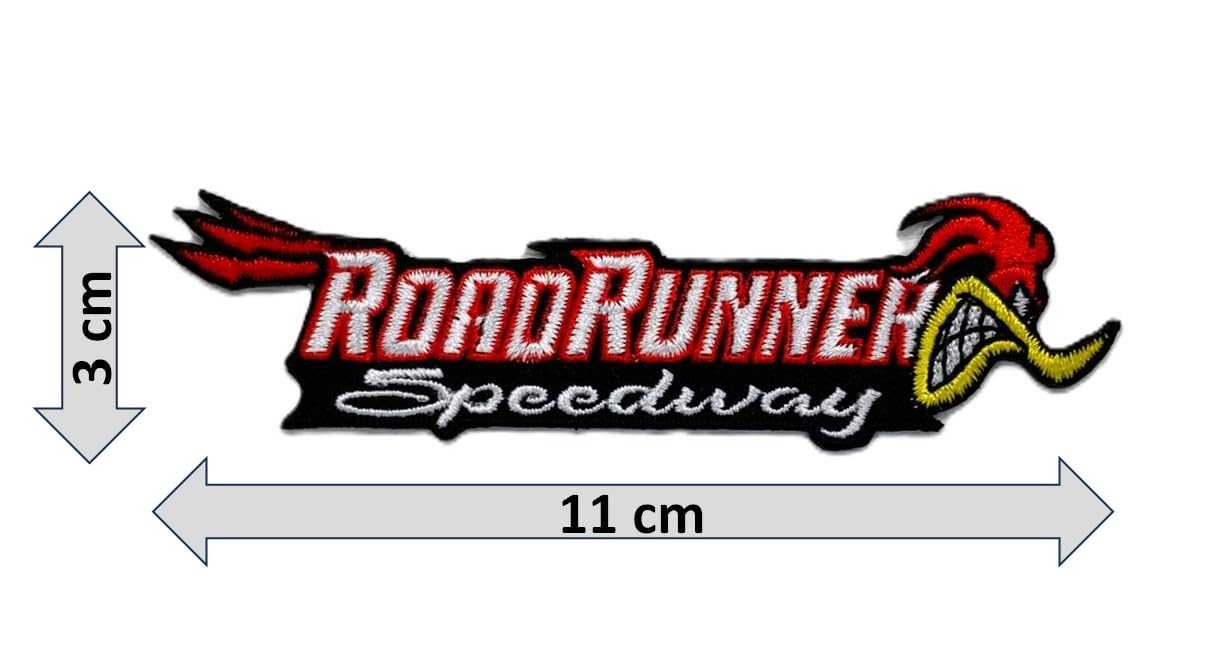 No.1155 ☆横振り刺繍パッチ☆ ROAD RUNNERS Amazon.co.jp: ワッペン キャラクター ロード ランナー
