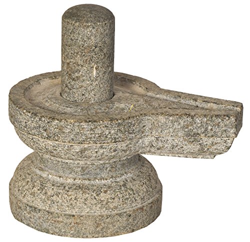 Exotic India Shiva Linga Carved in Hard Granite - Hard Granite (Crafted in Mahabalipuram)