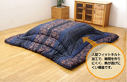 Amazon｜イケヒコ こたつ布団 長方形 掛敷セット 万葉 ブラウン