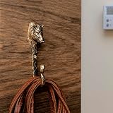 Wild Boar Head Brass Wall Hook, Decorative and Handmade Hook, Gift for Husband Wild Boar Hunter.