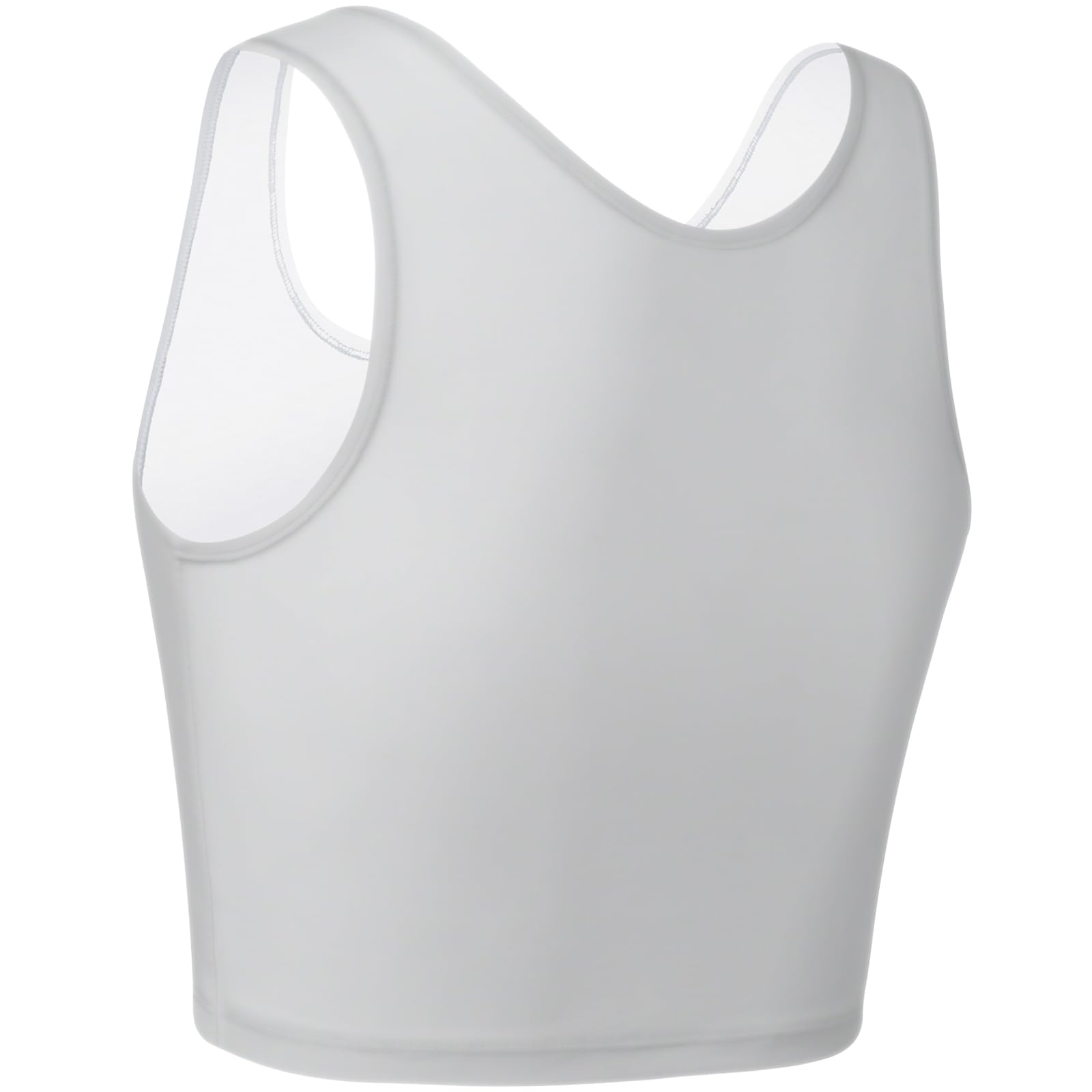 XUJI Transgender FTM Zip Up Traspirante Mezza Binder