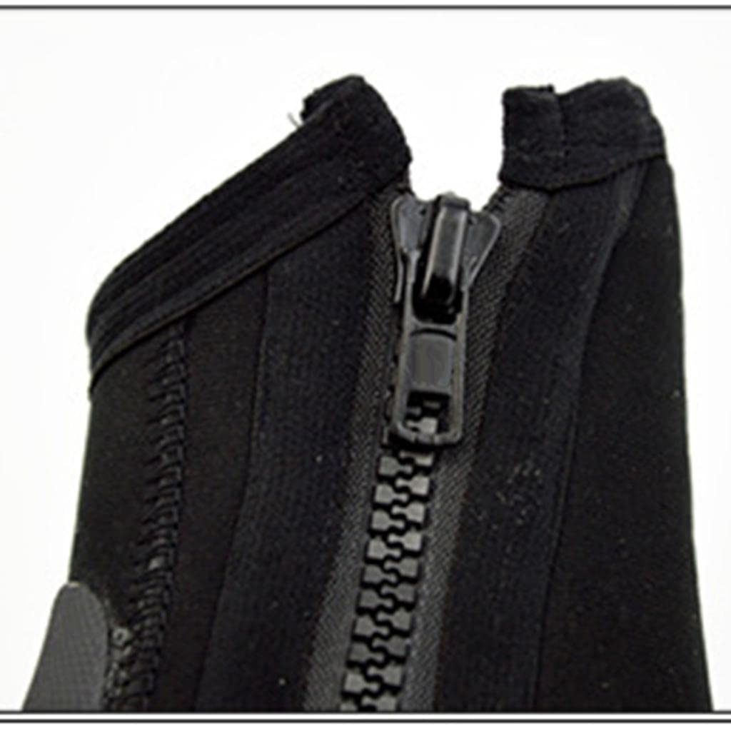 Calzari Da Neoprene Da 5 Mm per Snorkeling E Immersioni, Modello Alto con Cerniera, Ideali per Muta.