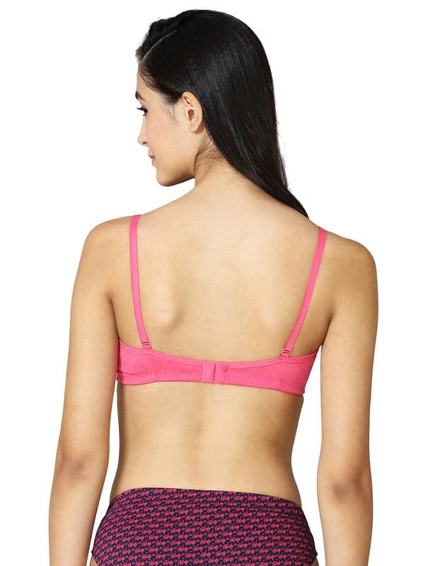 Image of VSTAR Jade Women's Soft Foam Padded Wire-Free Seamless Medium Coverage Bra | Convertible & Adjustable Straps | Polycotton Comfort | Breathable & Soft | Pack of 1