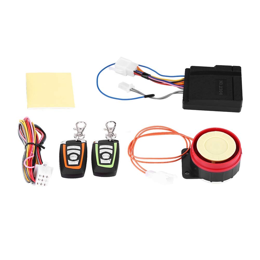 Yctze Sistema di sicurezza antifurto sostituzione per moto, sistema di allarme antifurto sostituzione per moto ABS Telecomando 125 db per allarme moto antifurto sonoro alarma moto con mando allarme mo
