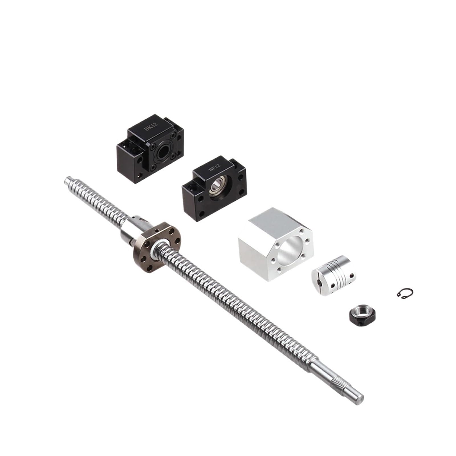 Juego de husillos de bolas antiretroceso SBR20 Lineal Rail Kit de husillos de bolas 300mm de 300 mm (SFU1605-300mm)