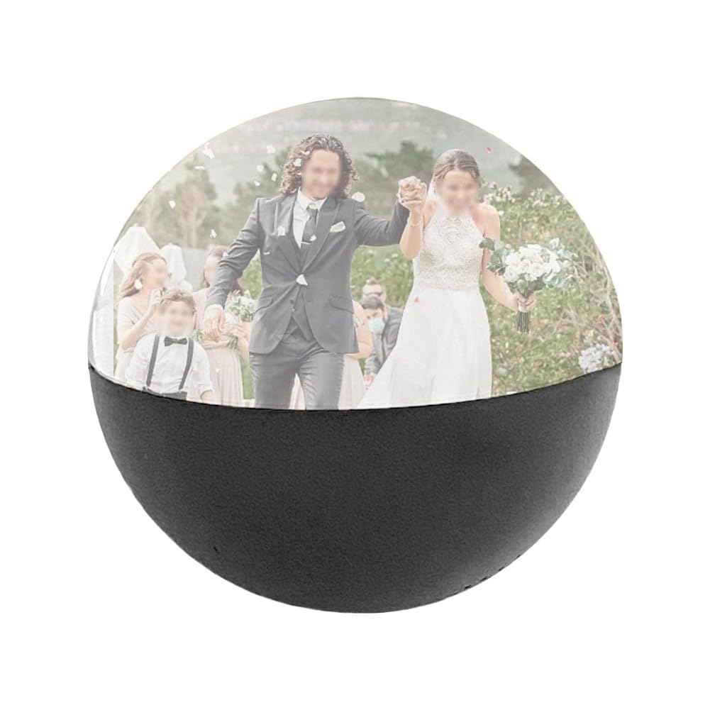 Bola de Video de Cristal de 7 cm con Pantalla LED, Esfera de Memoria Personalizada para Aniversario, cumpleaños, Boda, decoración del hogar
