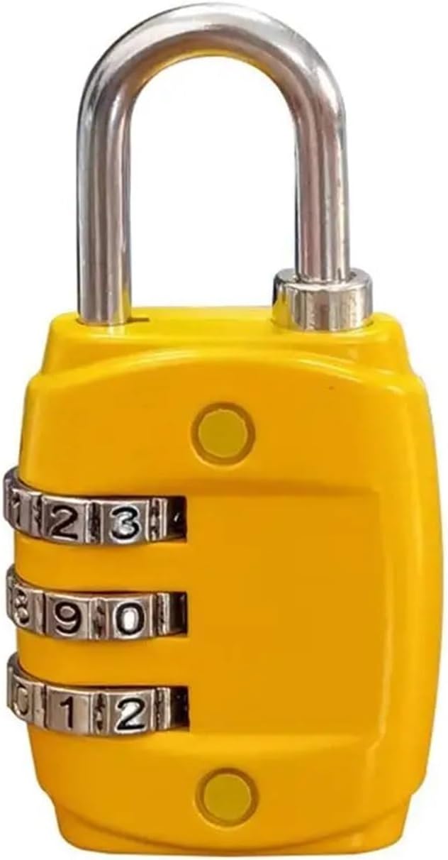 Zinc Alloy Hardware Accessories Padlock 3-Digit Number Password Lock Combination Baggage 1Pcs(6)