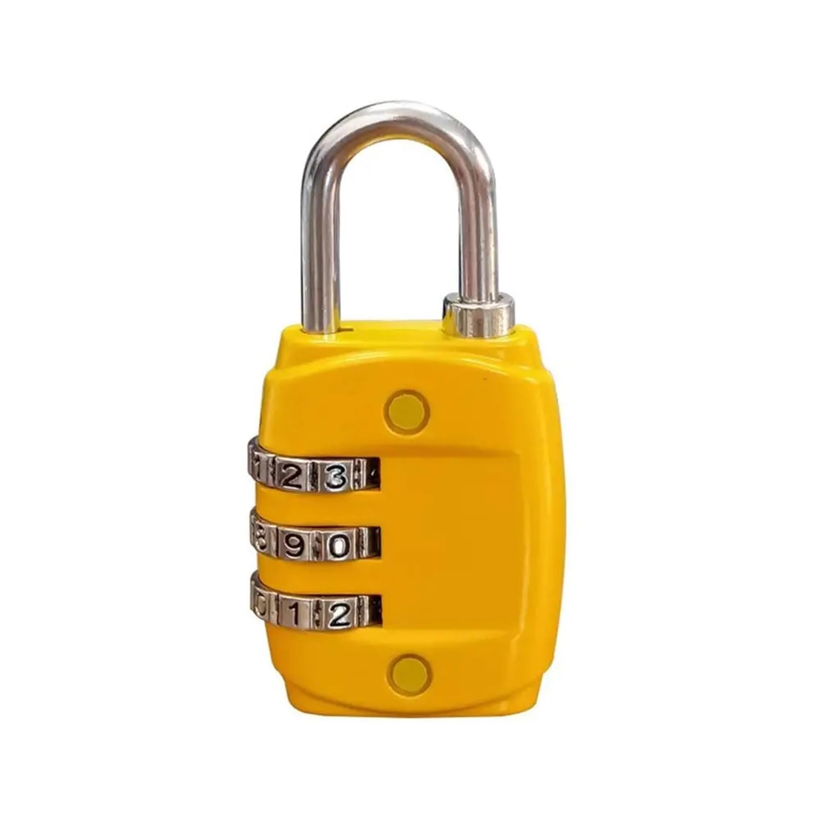 Jwvialel Yellow Zinc Alloy Hardware Accessories Padlock 3-Digit Number Password Lock Combination Baggage 1Pcs(Yellow)