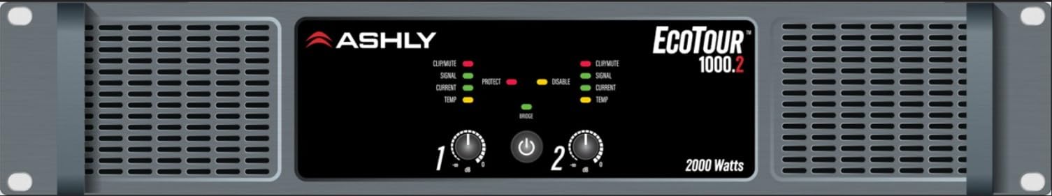Ashly EcoTour™ 1000.2 Professional Touring Power Amplifier