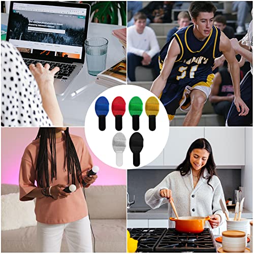 Toymis 6Pcs Trigger Finger Splints, Soft Fabric Little Finger Splint Mallet Finger Splints Brace For Arthritis Broken Finger Protection Fingers Straightening (6 Colors) #TOP6