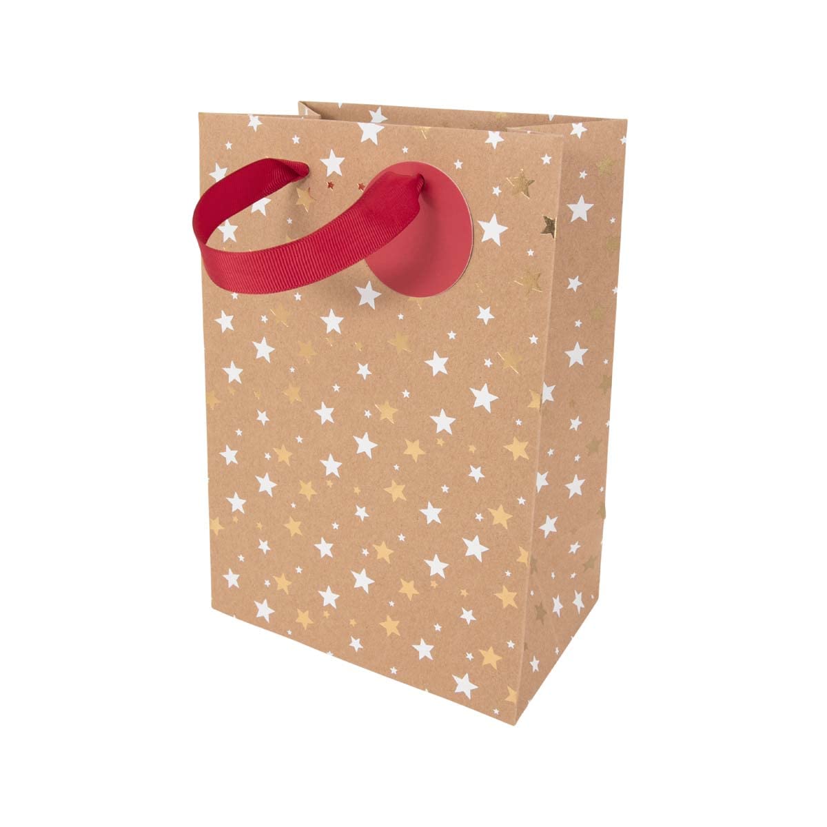 Draeger Paris – Christmas Gift Bag Kraft Stars Small Gold