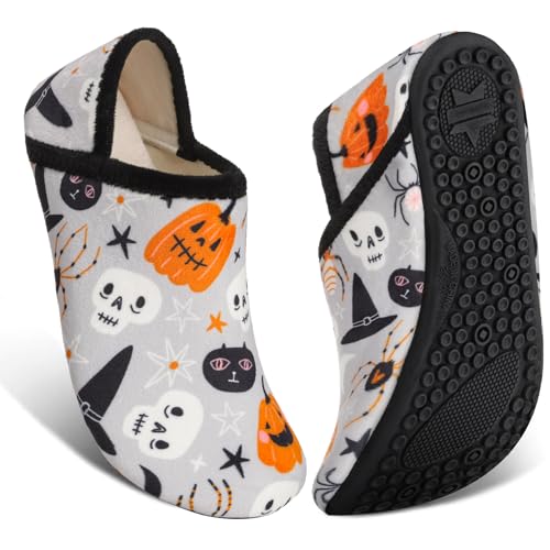 Image of ATHMILE House Slippers for Women Men Indoor Barefoot House Shoes Soft Socks | Furry Slip on Cozy Comfy Flexible Machine Washable Home Bedroom Travel Hospital Yoga Gifts for Mom Grandma