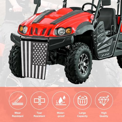 Image of Dawnjaccee UTV /ATV Trash Bag, PVC Mesh Storage Sack Compatible with Polaris RZR, Can-Am, Kawasaki, Honda & Golf Carts, Universal Fit Off-Road Accessories